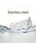 1 Pc Stainless Steel Air Fryer Holder, Equipped with 4 Baking Needles, Double-layer Steaming Rack, Convenient To Use