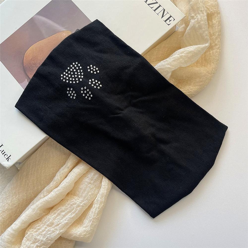 Trendy Elastic Hairband Stretchy Solid Color Turban Photo Shoot Y2K Hair Accessories for Women