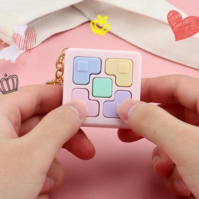 Keychain Ornament Novelty Mini Size Lightweight Portable Fall Resistant Decompress ABS
