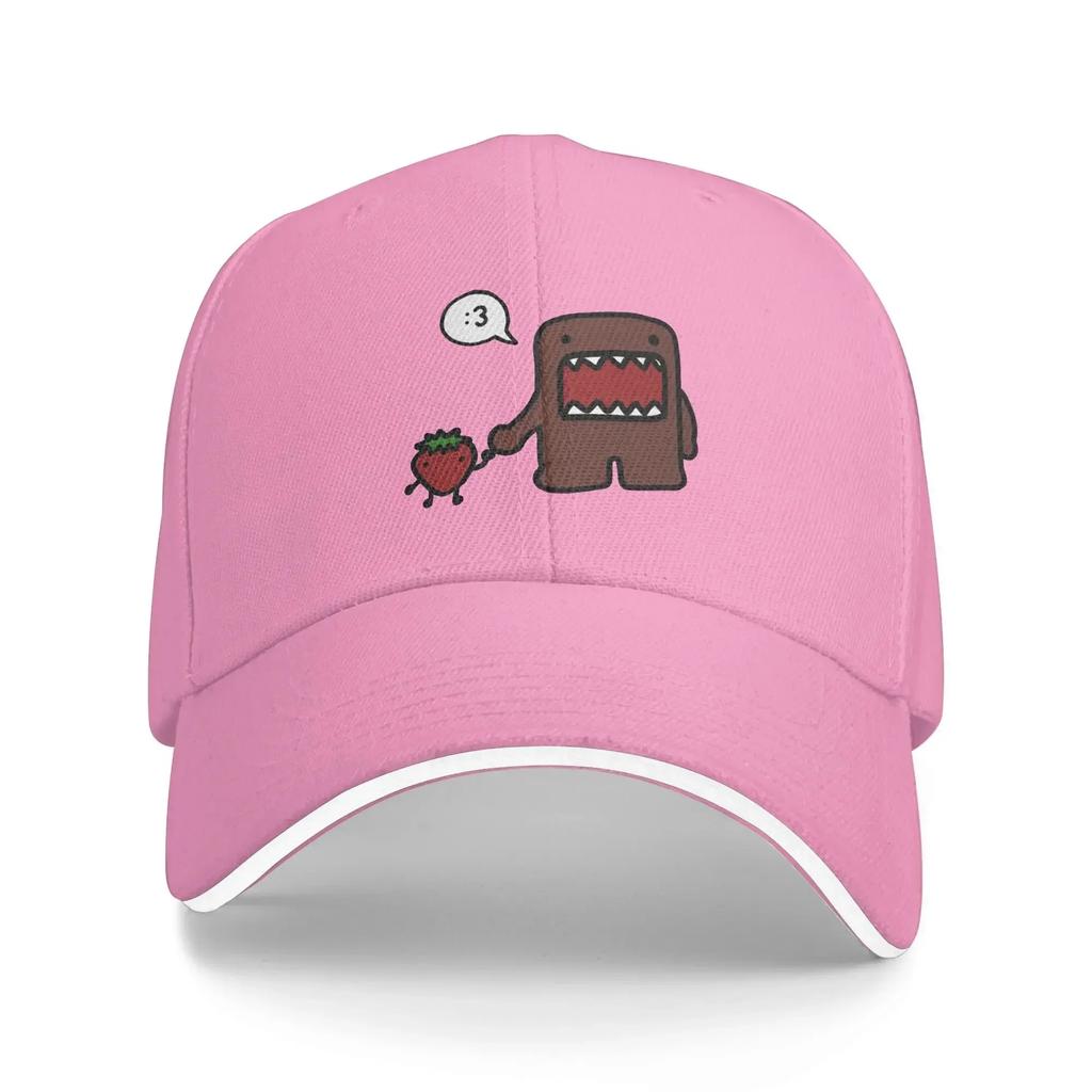 Summer Casual Baseball Cap Domo Kun Running Hippie Hip Hop Hats For Unisex Women Sun Visor  Fitted Retro Snapback Cap