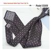 Men's Formal Arrow-Shaped Tie - Italian Handmade Rolled Edge, Three-Fold Pleat, Perfect for Weddings & Suits