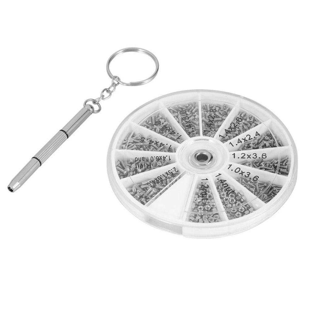 Repair Tool With Screwdriver Screws Nuts Assortment Kit Watch Repair Tools Glasses Repair Set