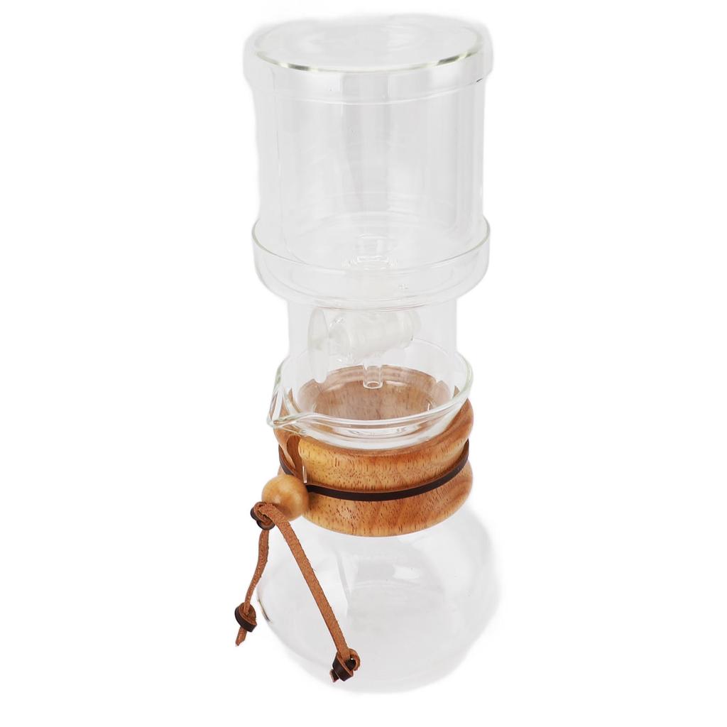 Ice Drip Coffee Maker Clear Glass Cold Brew Coffee Maker Set with Adjustable Water Flowing for Household Tea Room 400ml