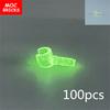 MOC Bricks Luminous Ghost Wolf Head Hands Heart Model Figure Body Part Small Compatible Educational Building Blocks Boy's Toys