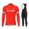 2026 Otoño Transpirable Conjunto de Traje de Ciclismo Rvouei Cube Nuevo Equipo Transpirable para Hombre Manga Larga Primavera y Otoño Ropa para Bicicleta de Montaña Wear Ropa Ciclismo