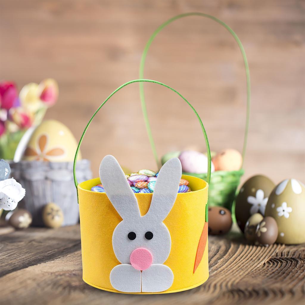 Easter Bunny Basket Eggs Bags For Kids Personalized Candy Basket  Buckets