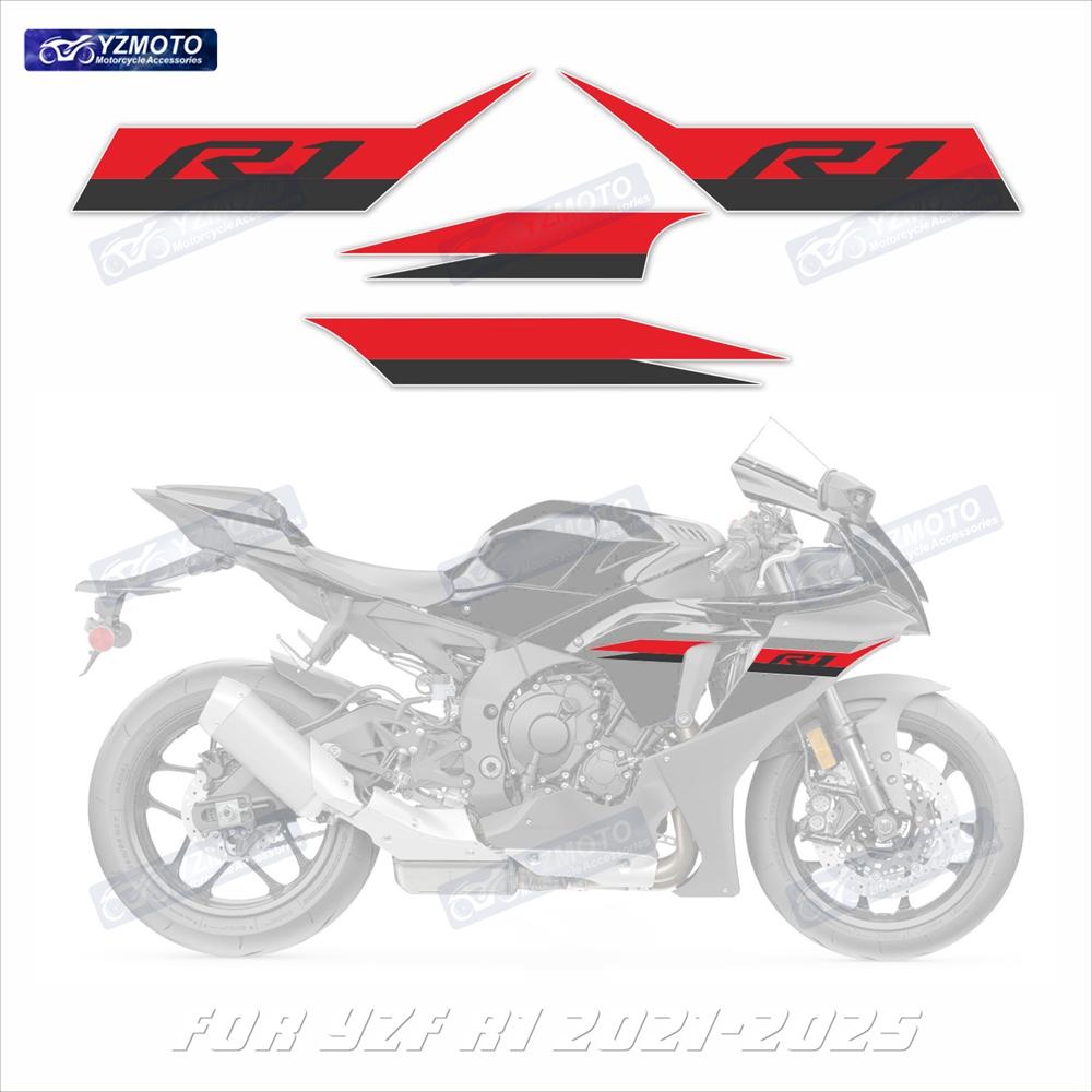 For YZF R1 YZF-R1 2020 2021 2022 2023 2024 Motorcycle Racing Fairing Stickers Reflective Body Decoration Decal Sticker