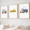Classic Simplicity Cartoon Cars Art Posters Airplane Canvas Painting Children's Room Wall Art Pictures Home Aesthetic Decor