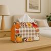 Pumpkin-Shaped Tissue Box & Roll Paper Holder - Compact Suitable for Kitchen, Bathroom, Car with Napkin Storage, Holder for Napkins and Tissues, Space