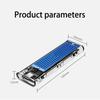 M.2 NVMe SSD Enclosure USB3.1 Gen2 External SSD Case Clear Hard Drive Adapter 10Gbps M.2 NVMe to USB Adapter Support UASP for PCIe NVMe SSD