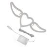 LED Neon Light Heart Shaped Wing Shape Neon Wall Light for Restaurants Bars Party Decorations