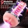 App-controlled Male Masturbator Featuring 9 Suction Modes and 9 Vibration Modes. Male Adult Toy.