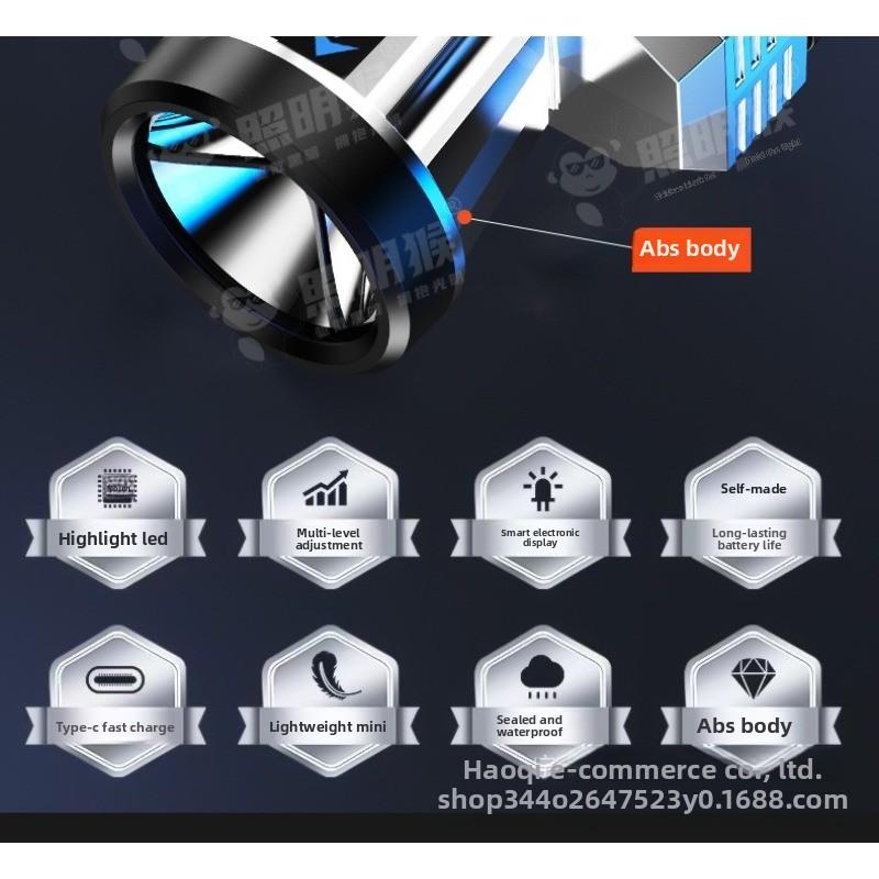 LED Strong Light Headlight USB Charging Multifunctional Outdoor Night Running Light Compact and Portable Fishing Headband Light