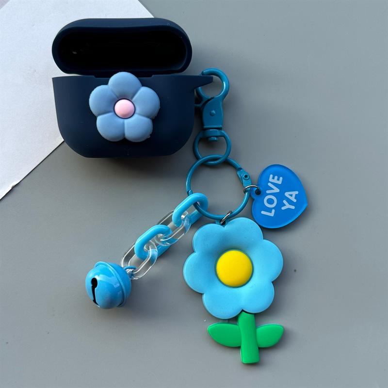 Suitable for AirPods pro1 wireless bluetooth headset case apple 1 flower cartoon 1/1 silicone soft case