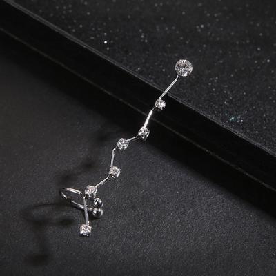 1 Pair Fashion Earrings Crystal Inlaid Angel Wing Chain 1 Pair Fashion Earrings Crystal Inlaid Angel Wing Chain