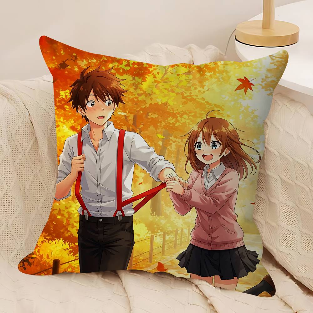 Anime H-Horimiya Pillow Anime Pillow Sofa Bed Head Pillow Cover Cushion Cover 45x45 Cm Fashion
