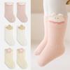 3 Pairs Winter Baby Socks Warm Thick Newborn Socks Cute Cartoon Loose Cuff Mid Tube Children Socks for Girls and Boys