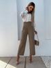 Turn-down Collarl Lace Splicing Long Sleeve Shirts Women Button T Shirt Female Solid Color Blouses Casual Top