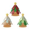 Christmas Tree Silicone Trivets Heat Resistant Pot Holders with Suction Base Festive Tabletop Ornaments Holiday Kitchen Decor