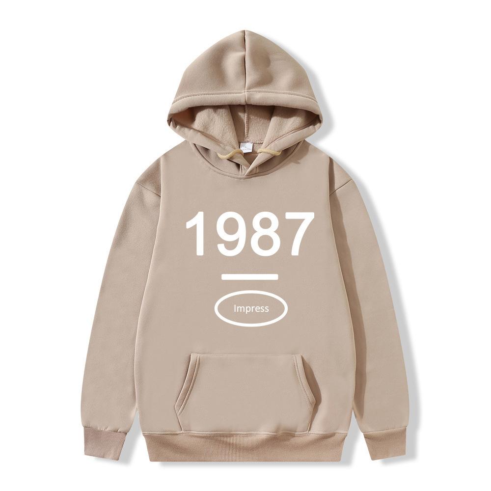 American retro hooded sweater for men and women ins trendy loose hoodie for one piece