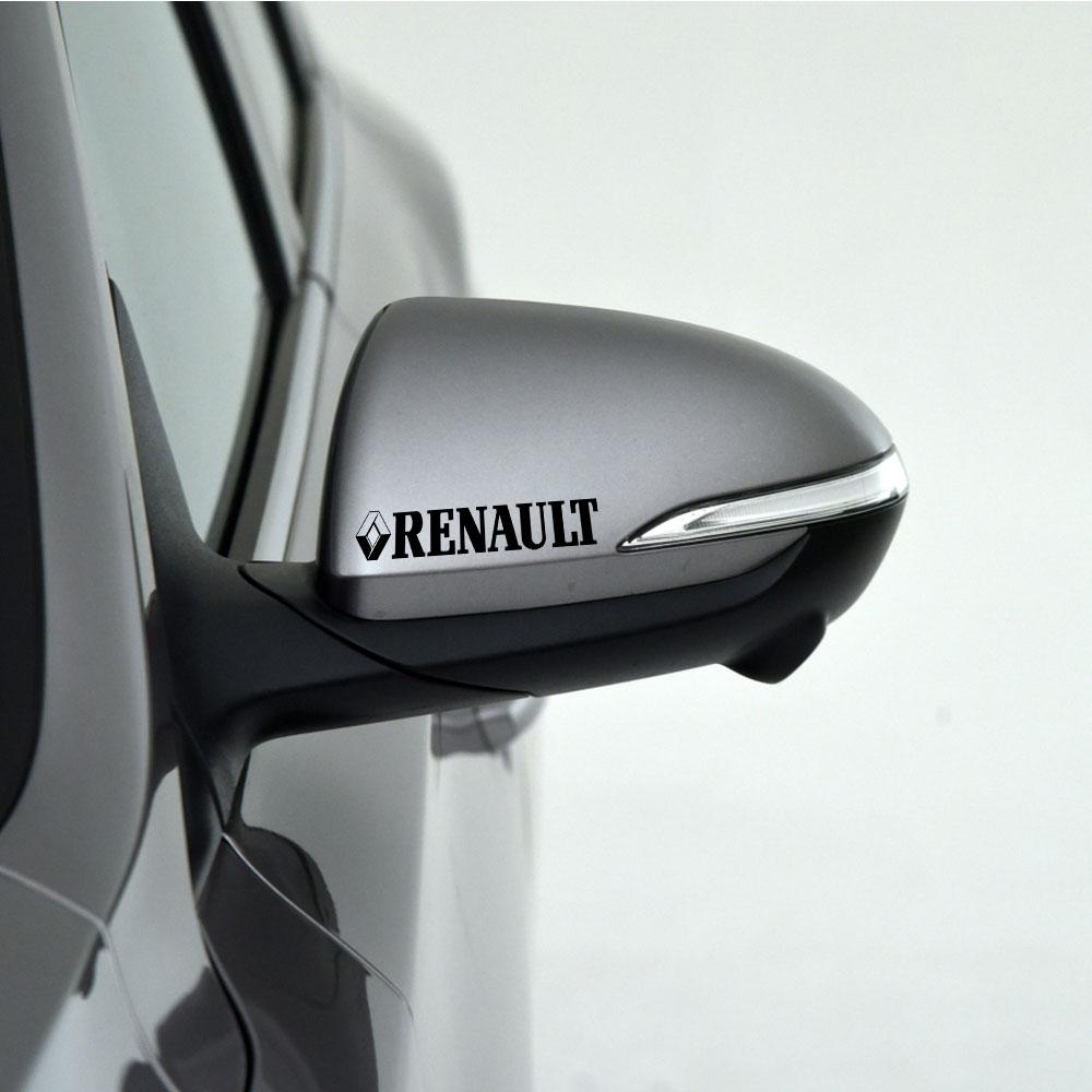 4PCS Car Styling Body Fender Trunk Rearview Mirror Decoration Stickers For Renault DACIA Fluence Scenic Loguna Trafic Koleos ZOE PP24