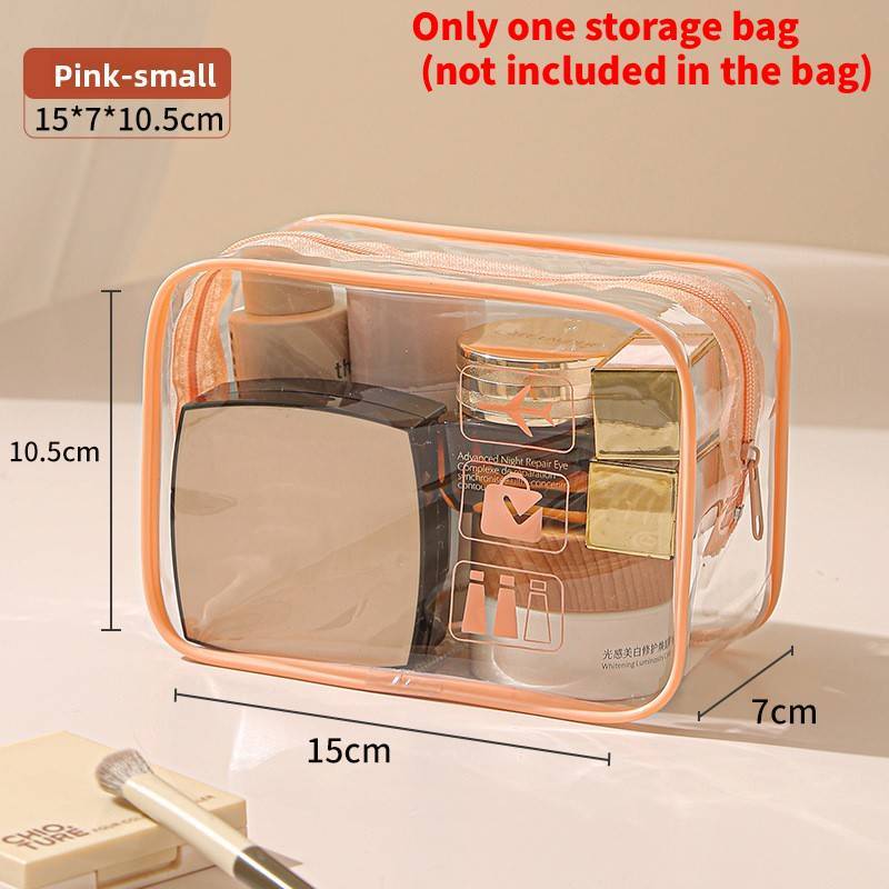 Modern Minimalist Pvc Travel Toiletry Bag With Large Capacity For Cosmetic And Bathroom Storage