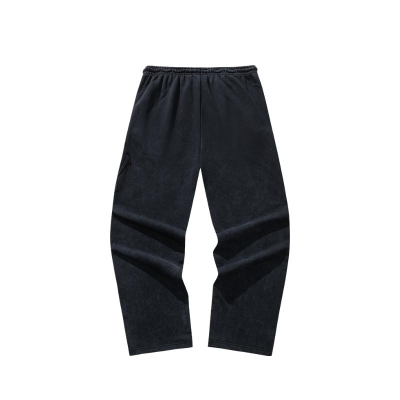 Anta Basketball-Serie Kyrie-Serie Einfach Weich Locker Bequem Vielseitig Mittlere Taille Gerade Beine Gestrickte Sporthosen Unisex Hose 172541304-2