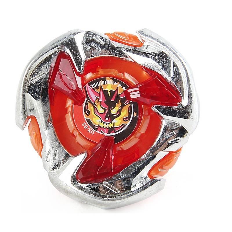 Vibrant Red Alloy Spinning Top Toy Single Pack Non-electric Battle Gyro For Kids
