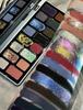 Qianyan Cheeryep Eyeshadow Palette 16 Colors Goth Chameleon Metallic Glitter Blue High Pigment Y2K Smoky Halloween Eye Makeup