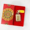 Pure Gold Keychain Pendant with Auspicious Words for New Year Blessings - Car or Phone Decor