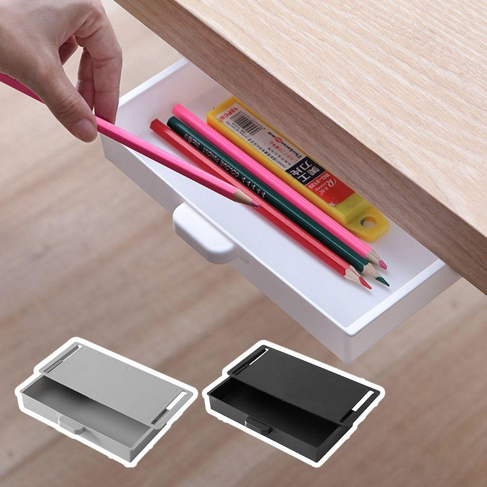 Punch Free Drawer Storage Box Save Space Table Storage Box New Desk Drawer Organizer