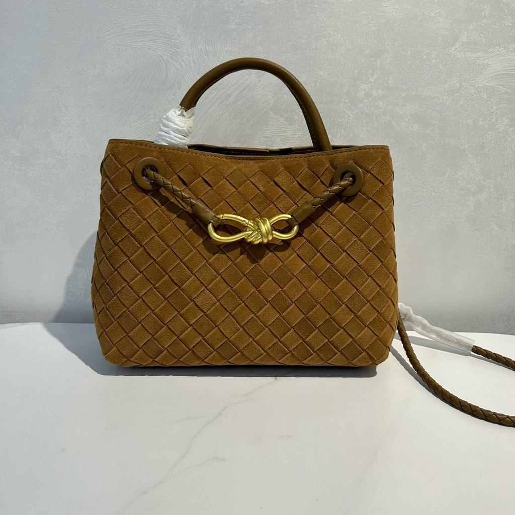 Gewebte Tasche Wildledertasche Mattiertes Rindsleder Großes Fassungsvermögen Pendler Vielseitig Tragbar Schulter Unterarm Crossbody Tragetasche Damen