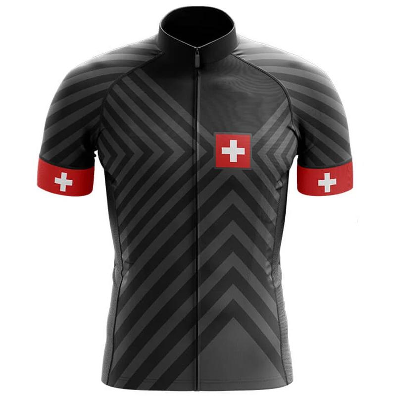 2026 Zwitsers Kortarmig Fietsjersey, Suisse Kleding, MTB Racefiets Sportshirt, Motocross Kleding, Comfortabel Shirt