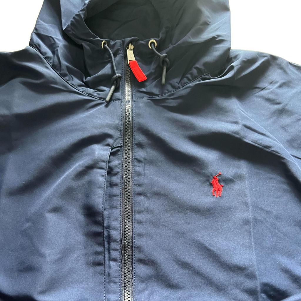 Polo Ralph Lauren Logo Embroidered Hooded Zip-Up Long Sleeve Jacket Men Jackets Dark-Blue 710920446-002