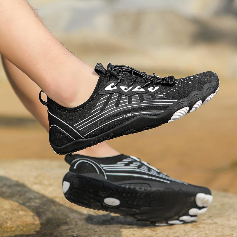 Schnelltrocknende Wasserschuhe für Damen Herren Leicht Atmungsaktive Aqua-Sneaker Rutschfeste Strand-Watschuhe zum Kajakfahren Surfen Tauchen