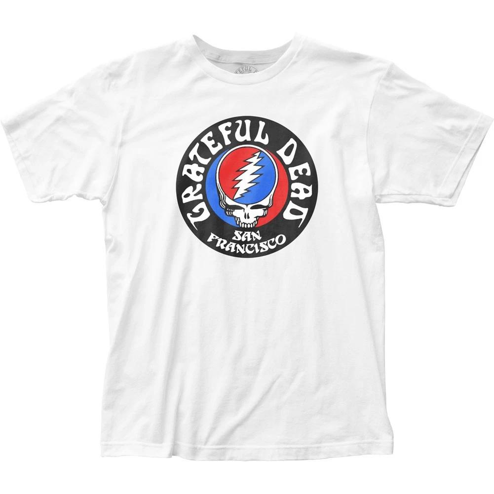 

Grateful Dead Opaque Skull Mens T Shirt Music Classic Concert Band Tee New White 3XL