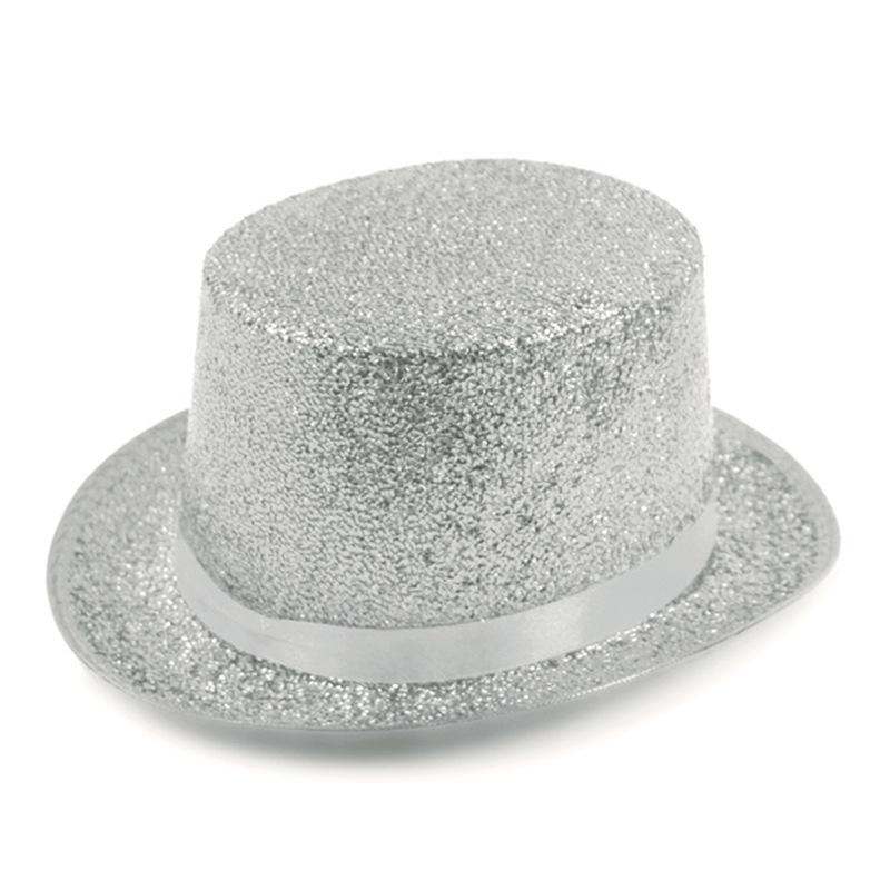 Lincoln Hat Flat Top Hat Jazz Hat Stage Performance Magician Hat Colorful Halloween Colorful Performance Hat