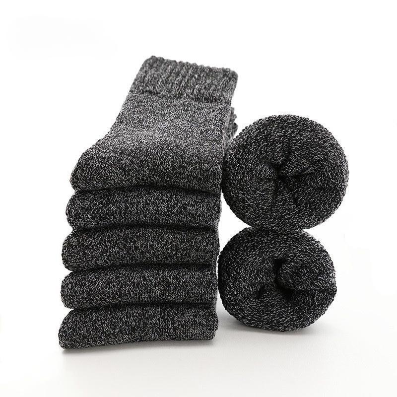 1/3/5 Pairs Winter Warm Extra Thick Wool Cashmere Socks for Warmth