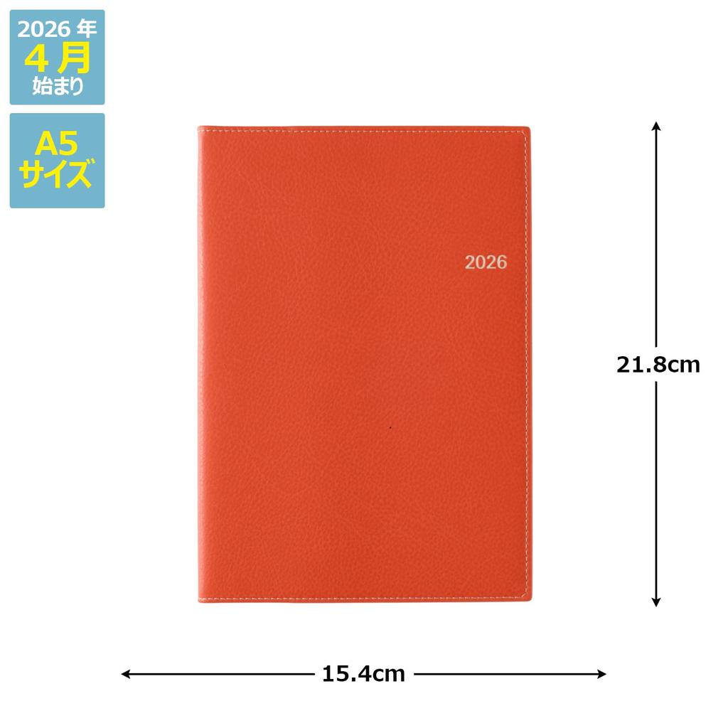 NOLTY April Weekly 9682 Planner, 2026, Start, A5, Access, 1, Orange,