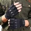Tactical Hard Knuckle Half Finger Cycling Gloves Men's Army Military Combat Hunting Shooting Airsoft Paintball Duty Fingerless