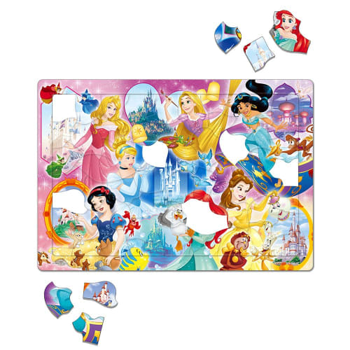 Tenyo Child Puzzle Disney Disney Princess Princess White 60 Piece Puzzle for Children DC-60-167 Antibacterial Coat Comes with Cleaning Cover Ages 4+