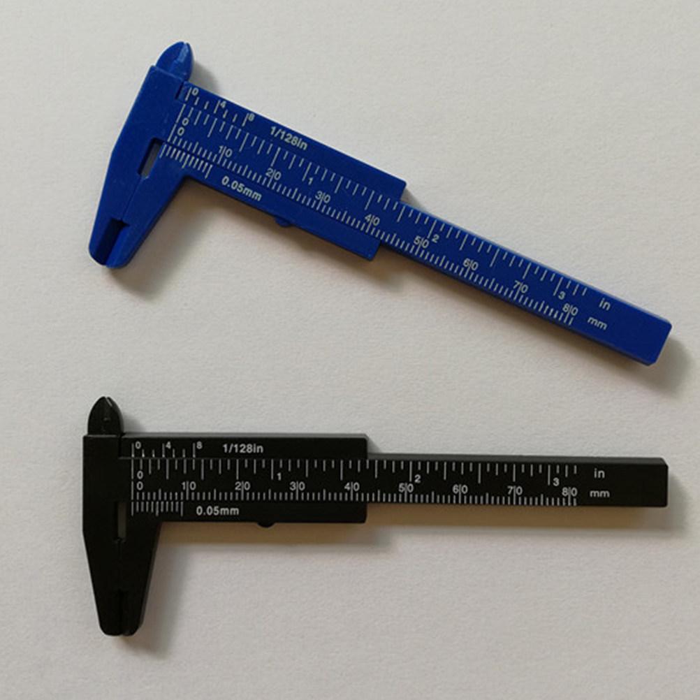 80Mm Mini Vernier Caliper Plastic High Accuracy Measuring Tool for Jewelry Buttons Handicrafts Industrial Applications Step