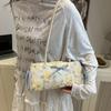 Cloth Bow Shoulder Bag Flower Underarm Bags Fashion French Stick Handbag  Work