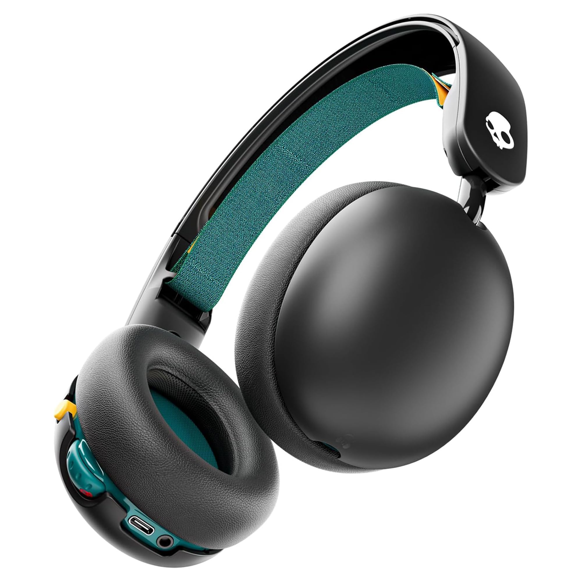 

Official Skullcandy Store Grom Wireless Kids Wireless Headphones with Mic, Up to 45 Hours of Playtime, Includes Original Sticker (Black)