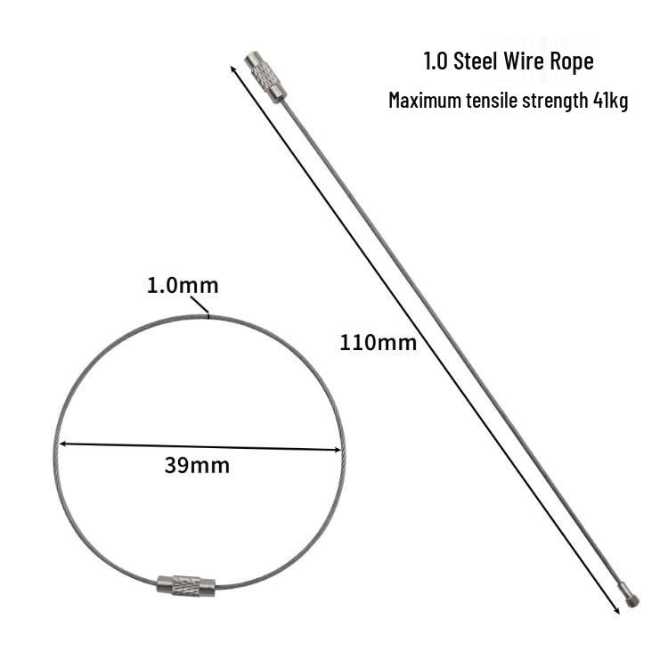 

Stainless Steel Wire Key Ring and Loop Buckle