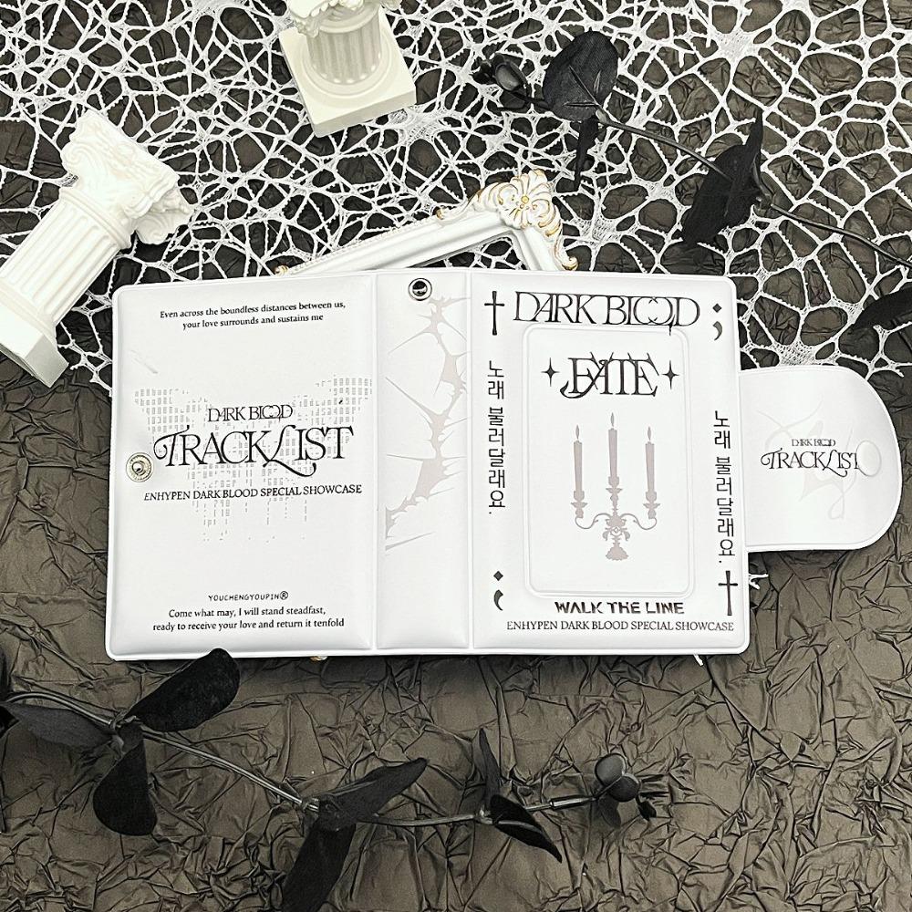 Blue Ice Rain Photocard Binder 3 Inch Mini Postcard Book INS Card Album