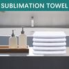 10 pcs Sublimation Towels Blank,12 x 12 Inch white microfiber towels wash cloths,white hand towels for bathroom wash clothes, small hand towels spa