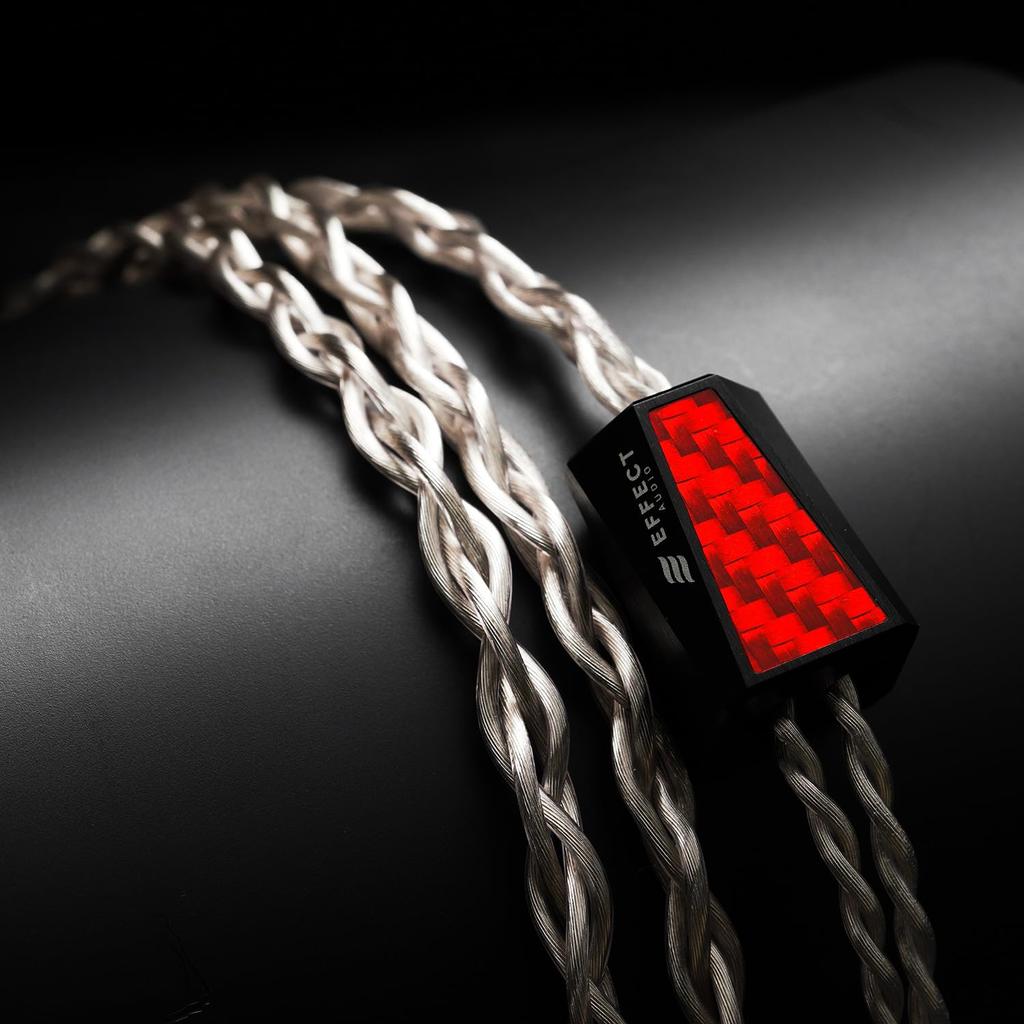 Effect Audio X HiFiGo GRIFFIN Earphone Copper IEM Cable with Replaceable ConX Connectors Cable, 4-Wire High-Purity Silver-Plated (2.5mm)