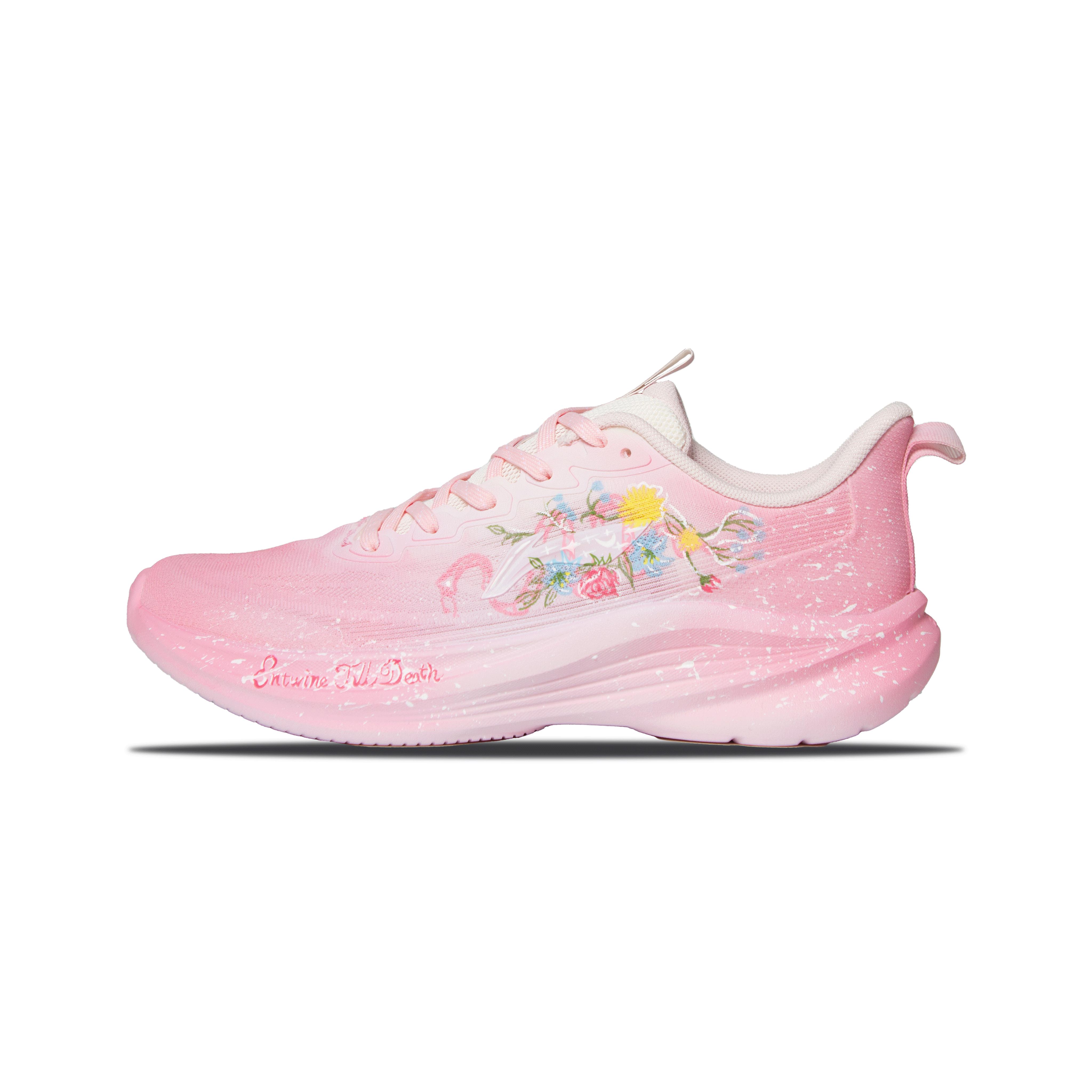 

Li Ning Light Breeze Abrasion Resistant, Breathable, Lightweight Low top Casual Running Shoes Women s Pink ARSV108-3(Team1344-) 35