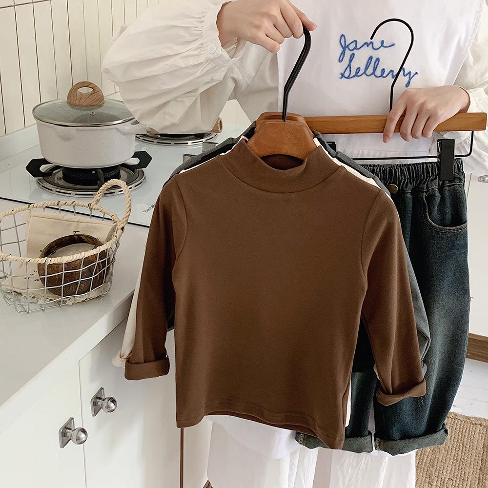 

Kino Зимний Топ-базовый слой с полувысоким воротом в корейском стиле 150 cm кофейный